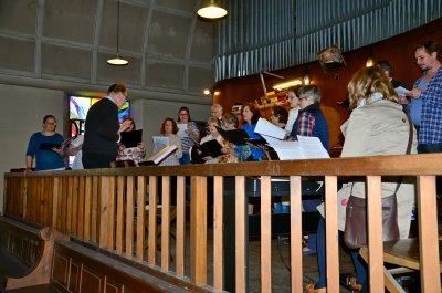 Taborsingers auf der Empore